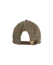 Made in UK Harris Tweed Baseball Cap with Suede Leather Peak One Size Color Moss Green